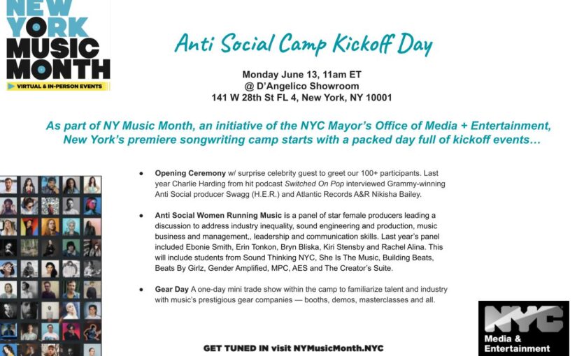 Anti Social Camp Kickoff Day