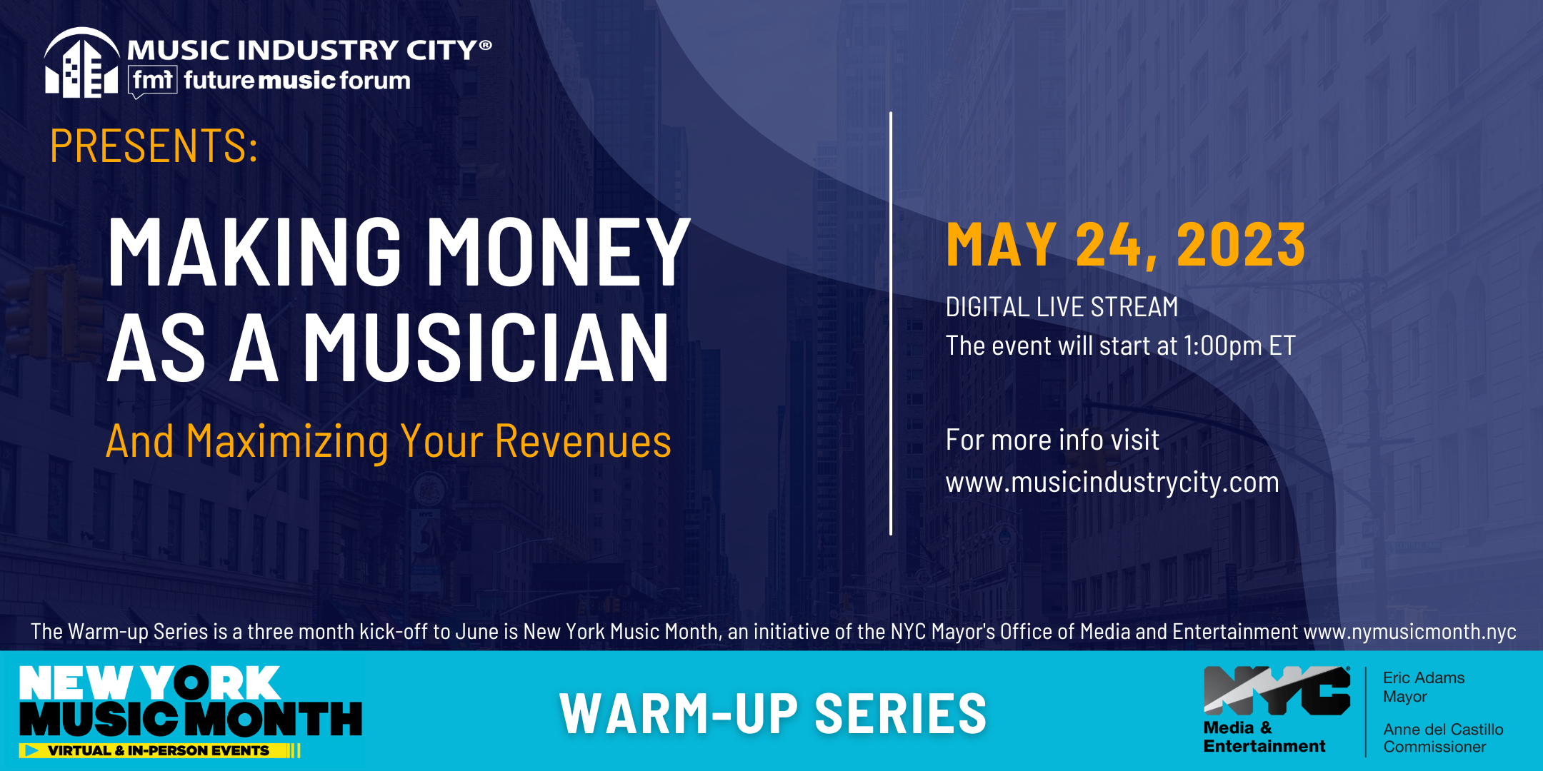 Making money as a musician may 24 2023 1pm