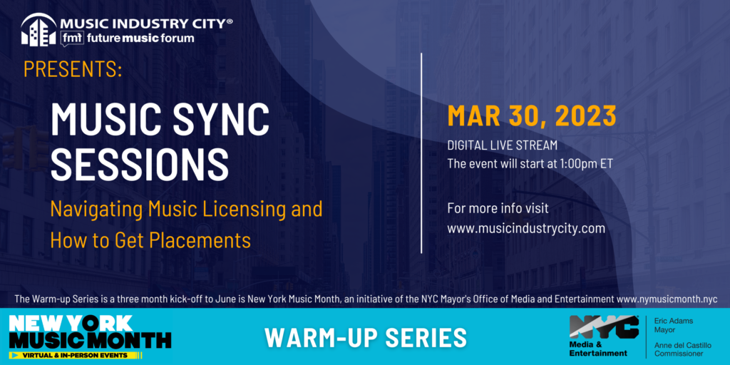 music sync sessions march 30 2023 1pm