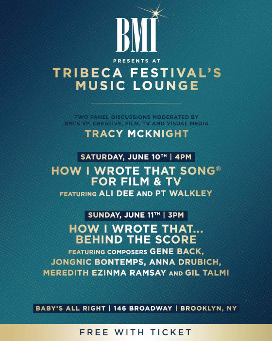 BMI Presents How I Wrote That… Behind the Score  Featuring Composers Jongnic Bontemps, Anna Drubich, Meredith Ezinma Ramsay, Gil Talmi and Gene Back at Tribeca Music Lounge